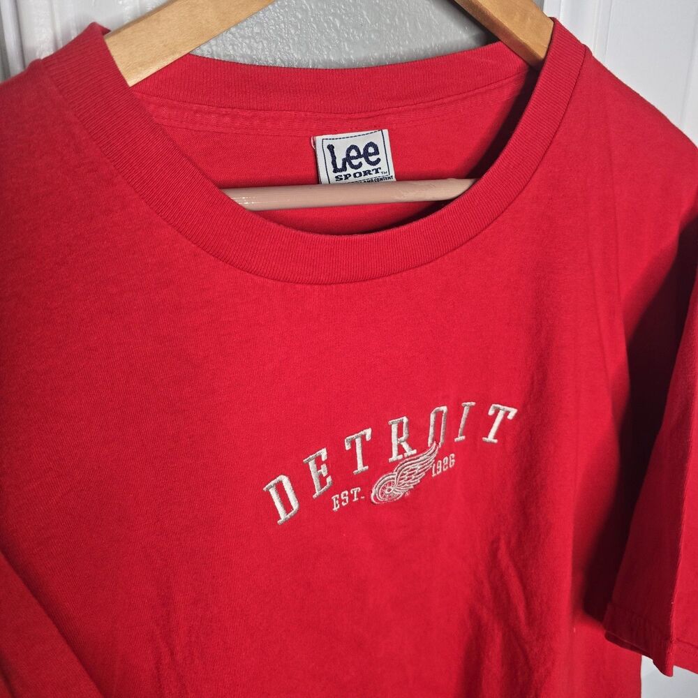 Vintage Lee Detroit Red Wings Men's XL Red Tee